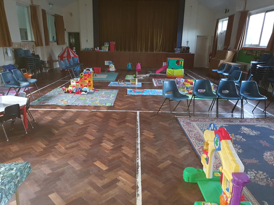 The playgroup set up